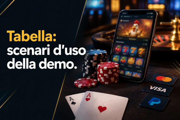 Tabella: scenari d'uso della demo