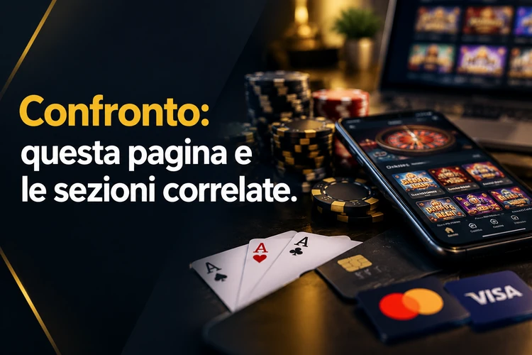 Confronto: questa pagina e le sezioni correlate