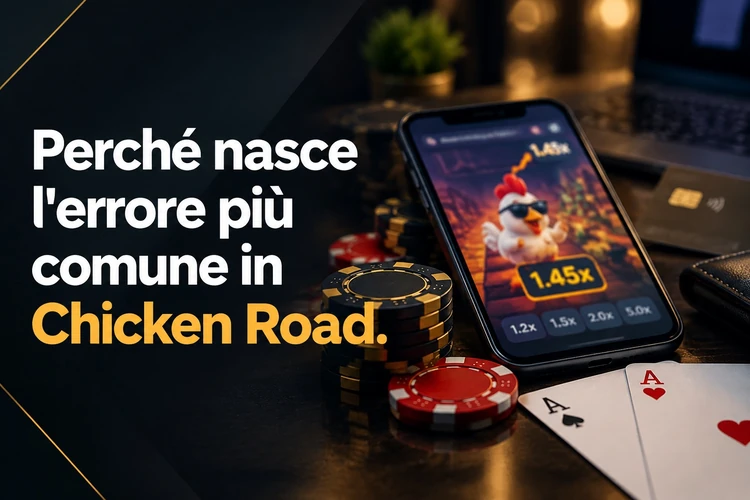 Perché nasce l'errore più comune in Chicken Road